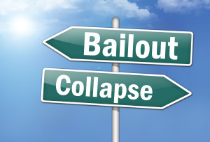 Way Signs "Bailout - Collapse"